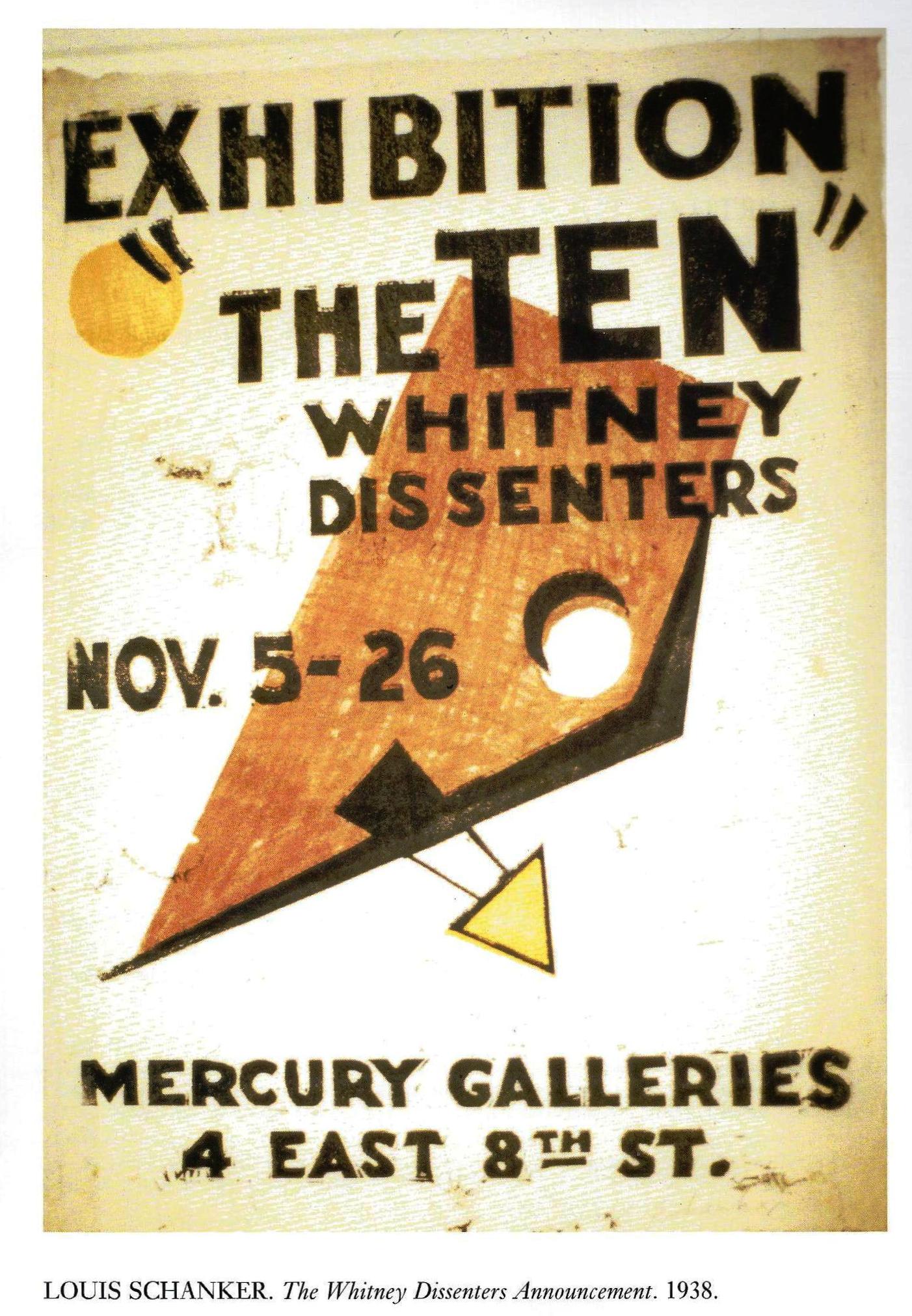 The Ten at the Mercury Gallery, Louis Schanker